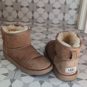 UGG Kids' Brown Sheepskin Boots